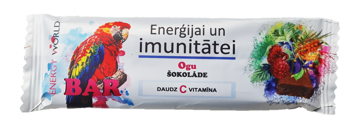 Ogu augļu šokolāde enerģijai un imunitātei ar C vitamīnu